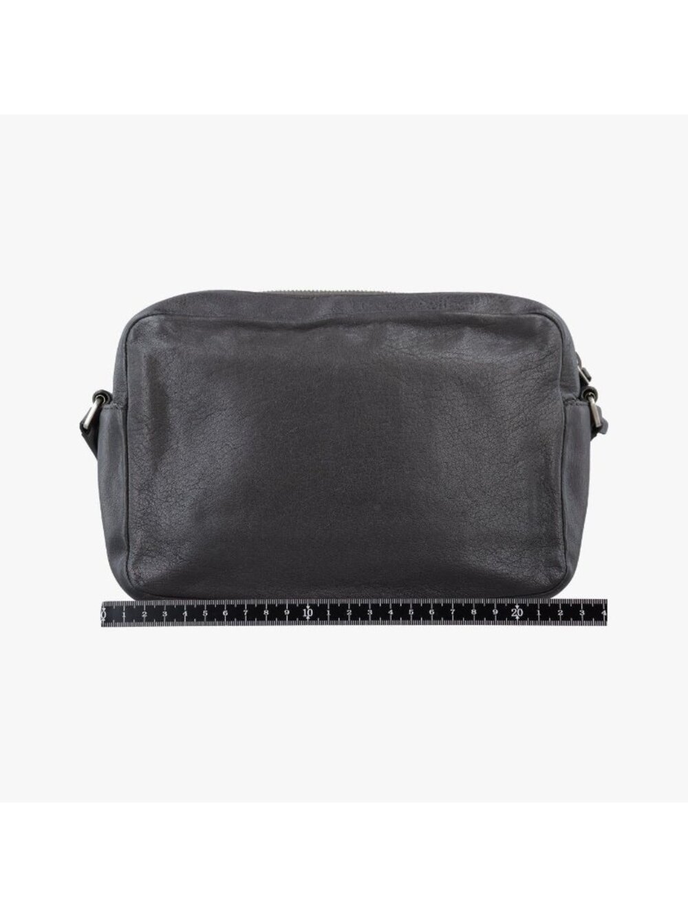 Saint Laurent Fringe Gray Leather Shoulder - Picture 2 of 15